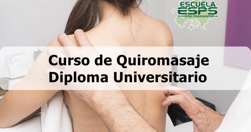 curso de masaje con diploma universitario. Curso de Quiromasaje. Escuela de masaje con la mayor tasa de empleabilidad de España